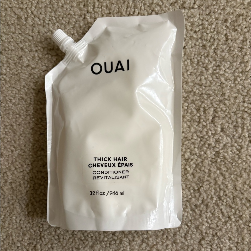 OUAI Thick Hair Conditioner Pouch 32 oz 946ml BRAND NEW $64